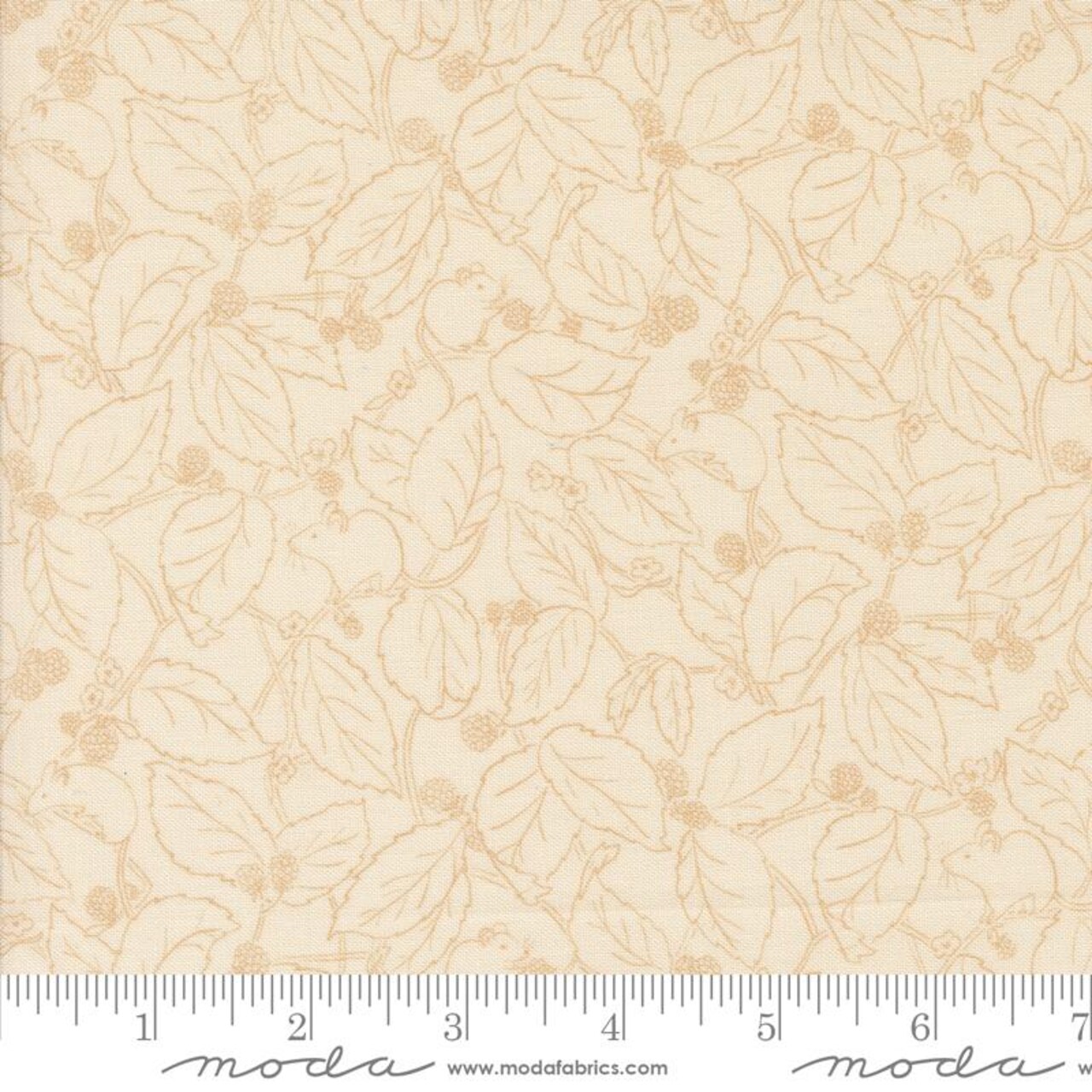 Fabric Moda Eggshell Blackberry Bramble Rainier by the Quarter Yard 38145-11